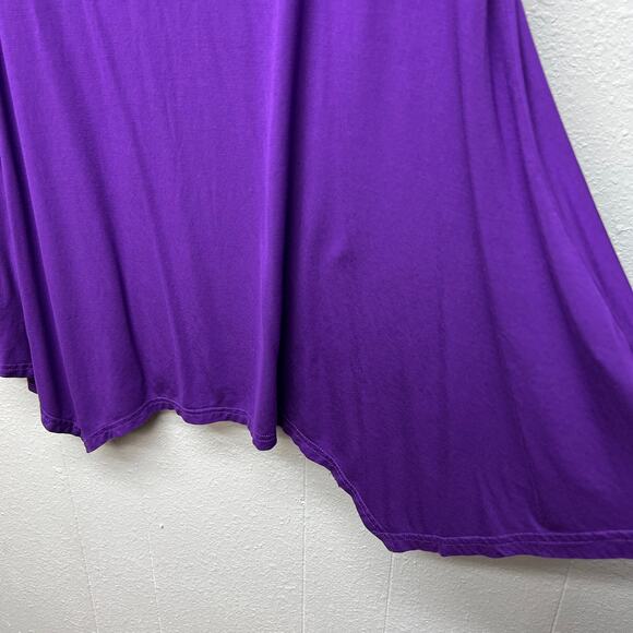 Larace Womens Top 4X Asymmetrical Hem Stretch Soft Relaxed Comfort Casual - Picture 12 of 15